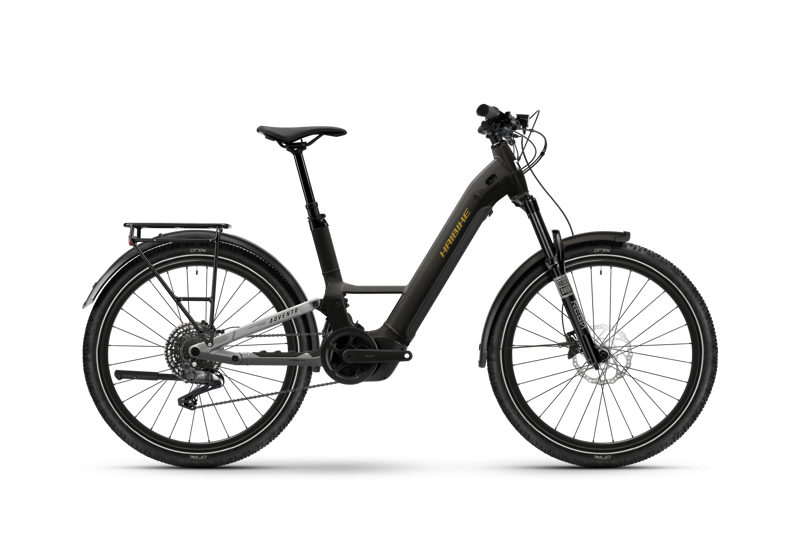 Haibike ADVENTR 6 Low Full Suspension e.Hybrid Bike - Gloss Black/ Chrome