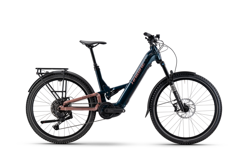 Haibike ADVENTR 8.5 Low Full Suspension e. Hybrid Bike - Gloss Mystery/ Copper