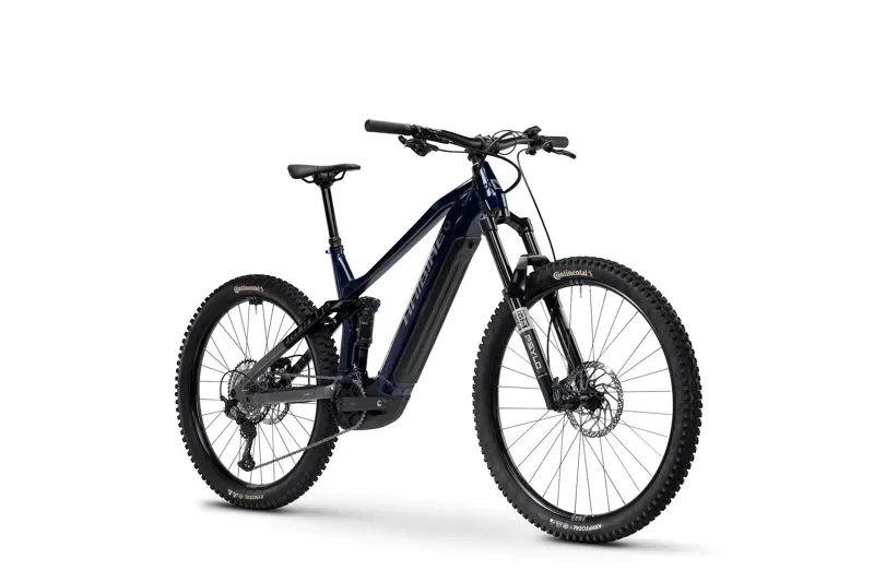 Haibike Allmtn 6 eMountain Bike - Gloss Ocean Black/ Grey-1