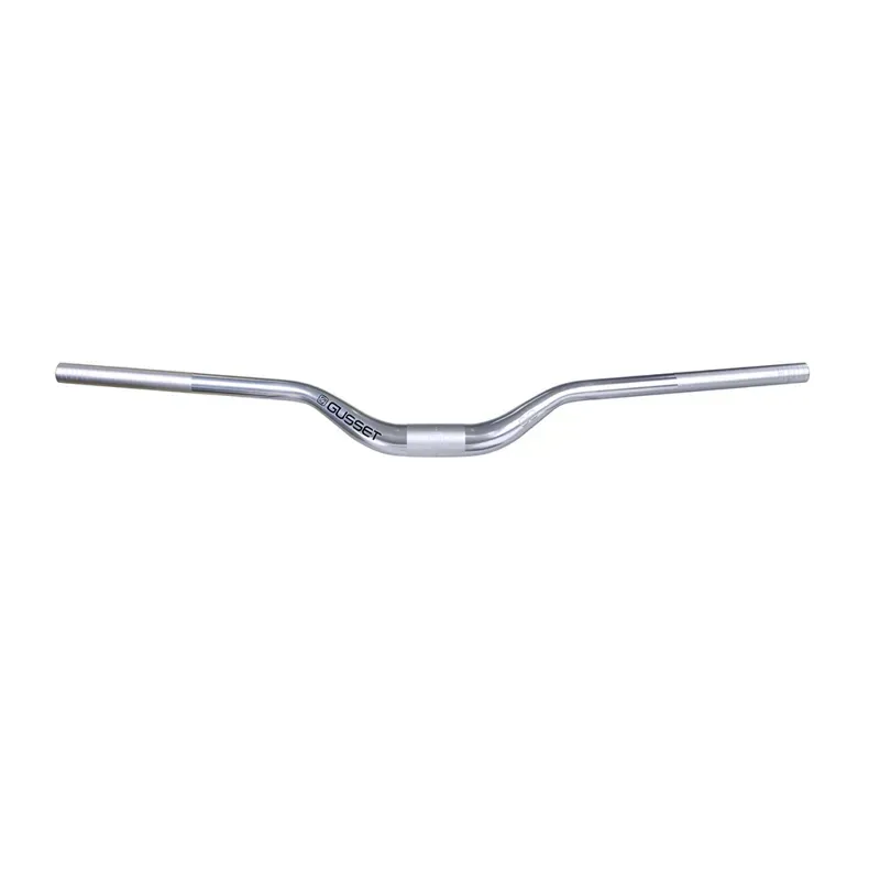 Gusset S2 Handlebars 35mm Alloy Riser Handlebars - Silver-2