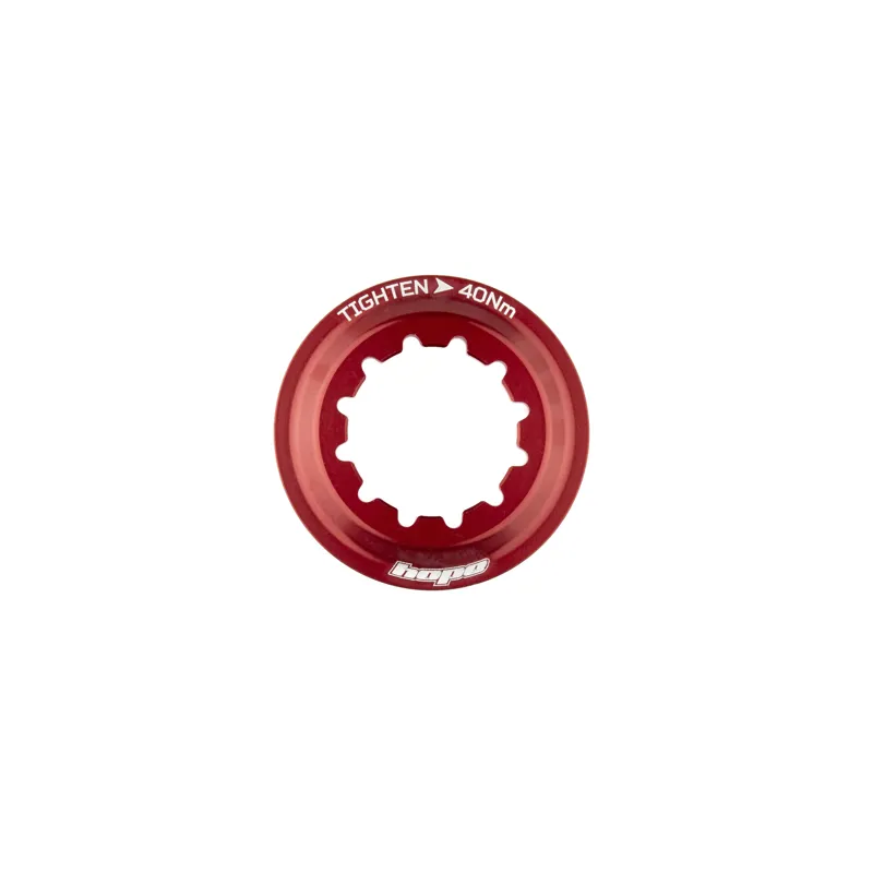 Hope Centre Lock Lockring - Internal - Red