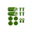 Hope Tech 4 V4 Custom Kit - Pair - Green
