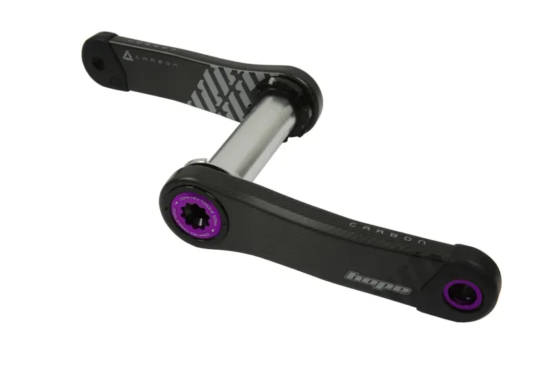 Hope Carbon Crankset No Spider - Purple