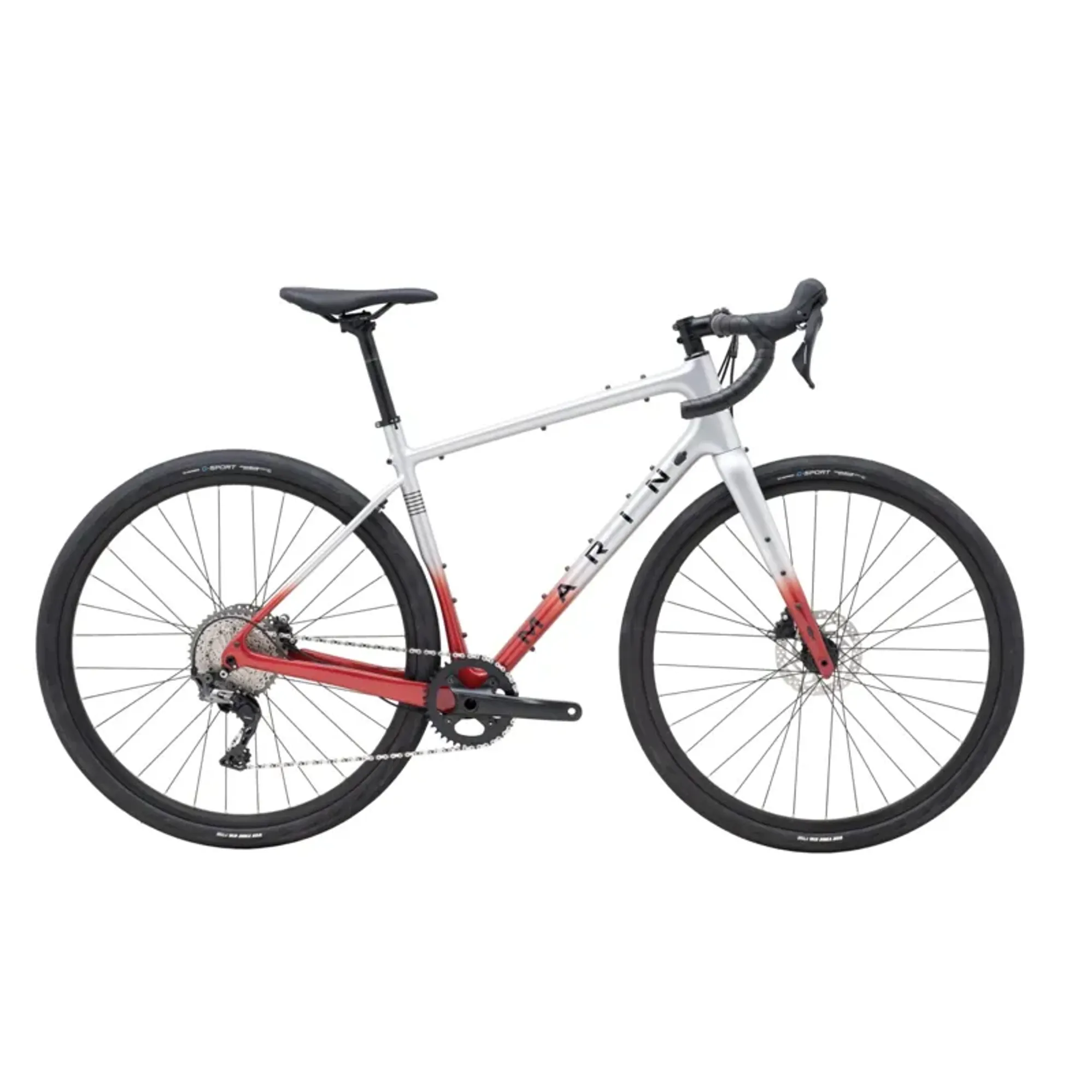 Marin Headlands Gravel Bike Gloss Chrome/ Chrome Red/ Black