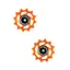 Hope 12 Tooth Jockey Wheels - Pair - Orange