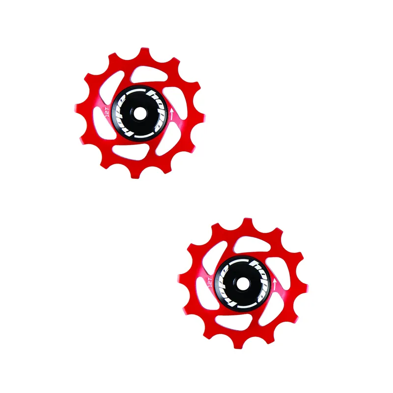 Hope 12 Tooth Jockey Wheels - Pair - Red
