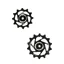 Hope 14/12T Jockey Wheels - Pair - Black