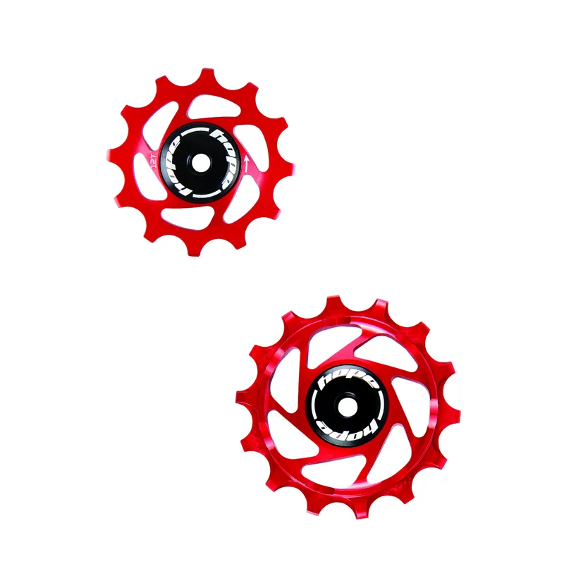 Hope 14/ 12 Teeth SRAM Eagle Jockey Wheels - Pair - Red