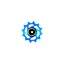 Hope 12 Tooth Jockey Wheel Complete - Blue