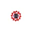 Hope 12 Tooth Jockey Wheel Complete - Red