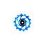 Hope 14T Jockey Wheel Complete - Blue
