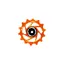 Hope 14T Jockey Wheel Complete - Orange