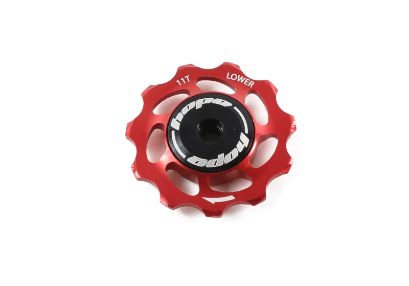 Hope 11 Tooth Jockey Wheel Complete - Red-1