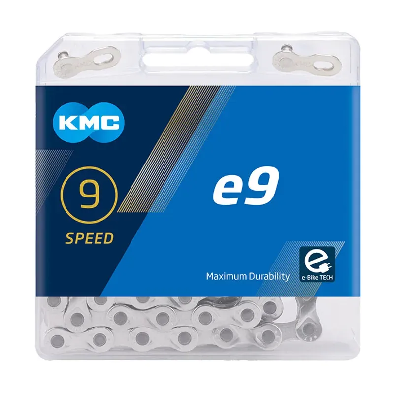 KMC E9 Silver 10 Speed 122 Link E-Bike Chain - Silver