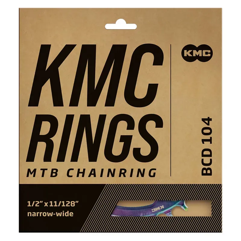 Kmc 104pcd 4 Arm Narrow/Wide MTB Chainrings in Aurora-1