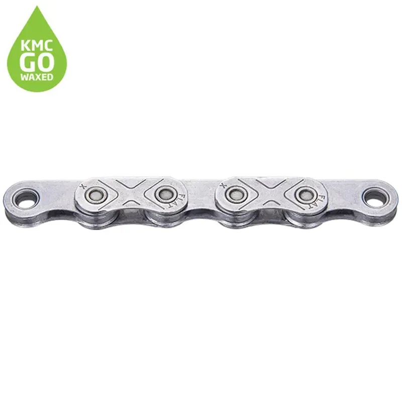 KMC X Flat Waxed SRAM 12/ 13 Speed EPT 126 Link Chain - Silver