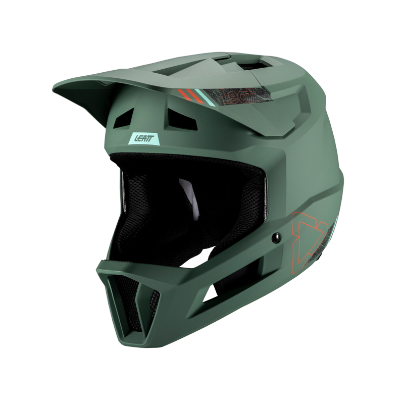 Leatt Helmet MTB Gravity 1.0 Full Face Helmet - Teal Green-2
