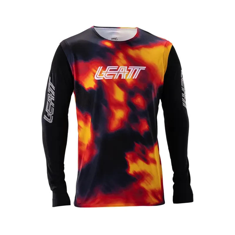 Leatt Gravity 8.0 MTB Jersey in Heatmap Red