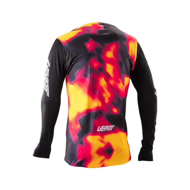 Leatt Gravity 8.0 MTB Jersey in Heatmap Red-1