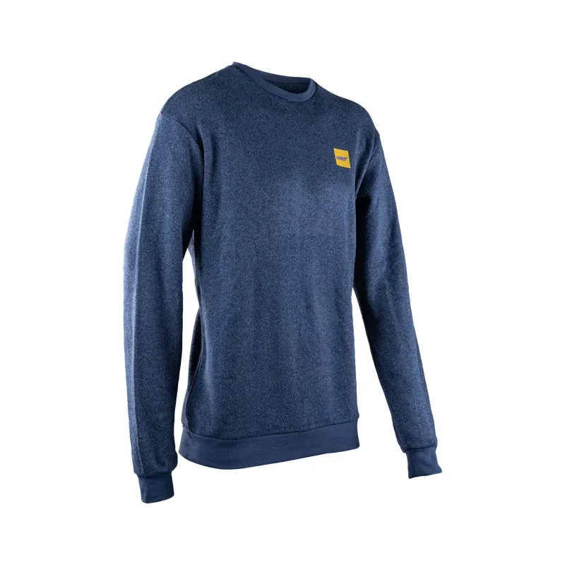 Leatt Sweater Tech Long Sleeve Casual Top - Denim Blue