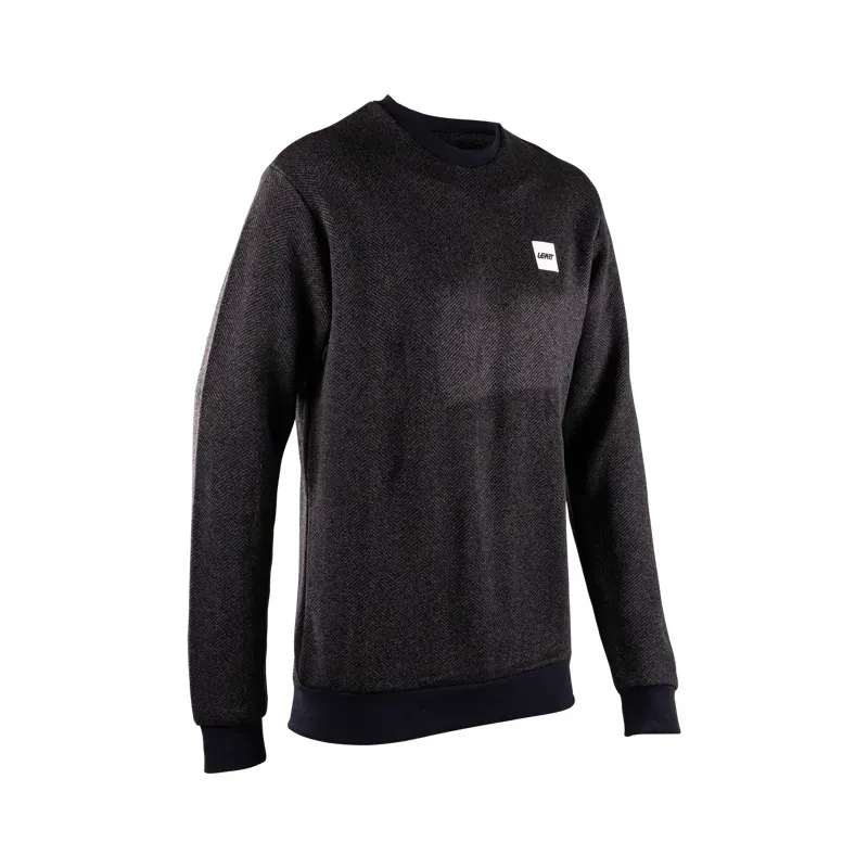 Leatt Sweater Tech Long Sleeve Casual Top - Ghost Black