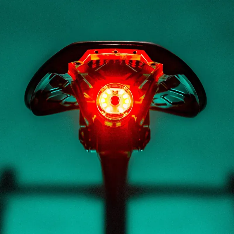 Lezyne Saddle Drive 250 Saddle Rail Mounted Rear Light - Black-8