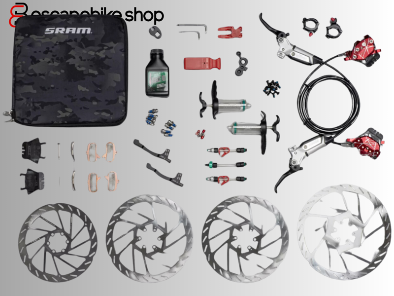 SRAM Maven Ultimate Stealth Expert Kit - Red Splashed Anodized-1