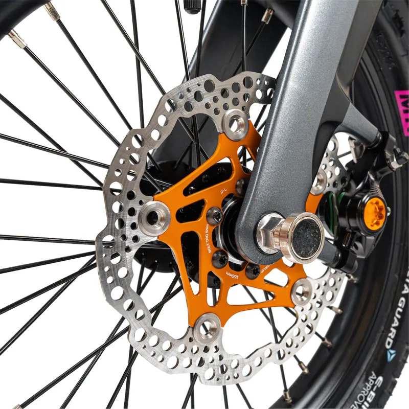 MiRider One Hope Edition Folding E.Bike - Onyx Grey/ Orange-6