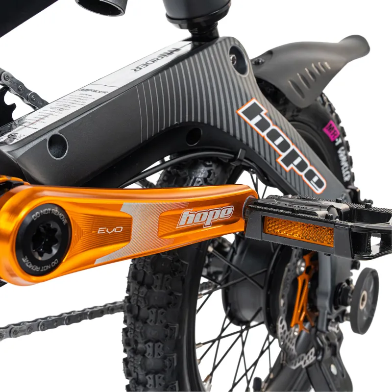 MiRider One Hope Edition Folding E.Bike - Onyx Grey/ Orange-7