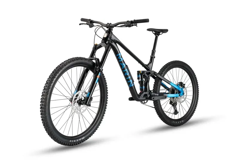 Marin Alpine Trail 1 Full Suspension Mountain Bike - Gloss Black/ Blue-2