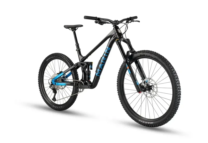 Marin Alpine Trail 1 Full Suspension Mountain Bike - Gloss Black/ Blue-1