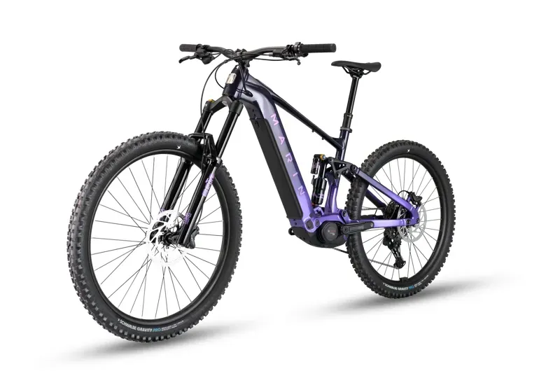 Marin Alpine Trail E1 Full Suspension E.Mountain Bike - Gloss Black/ Purple-2
