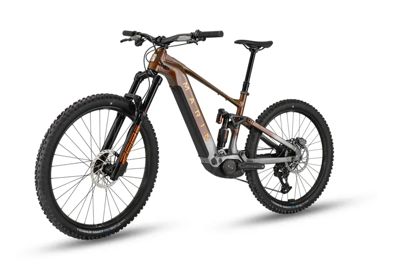 Marin Alpine Trail E2 Full Suspension eMountain Bike - Gloss Root Beer-2