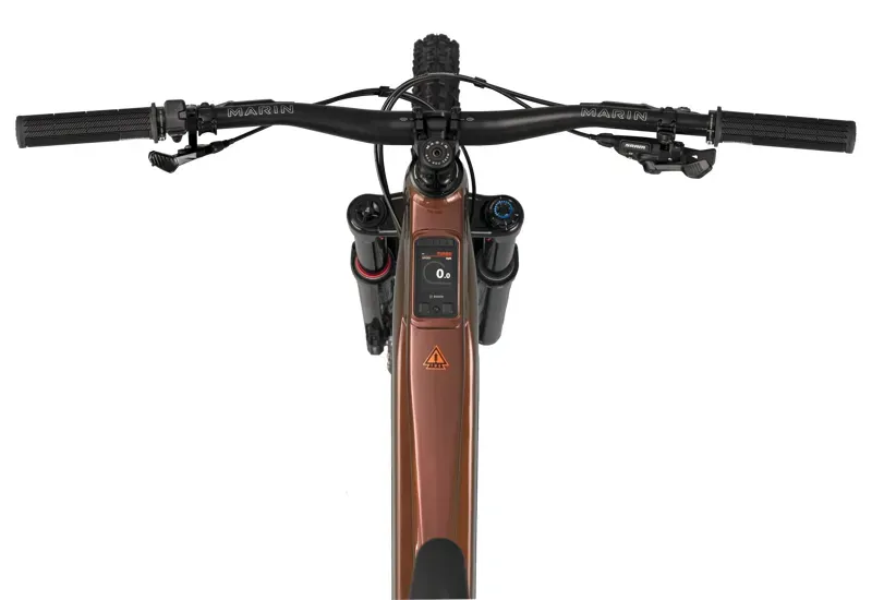 Marin Alpine Trail E2 Full Suspension eMountain Bike - Gloss Root Beer-3