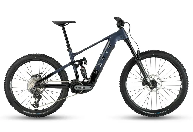 Marin Alpine Trail EXR Full Suspension E.Mountain Bike - Black/ Silver