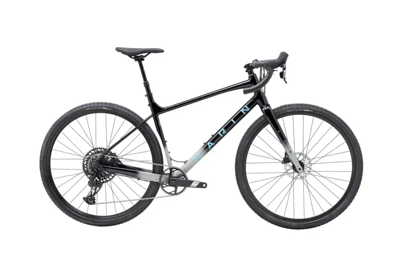 Marin Gestalt XR Apex Gravel Bike Gloss Black Grey Blue