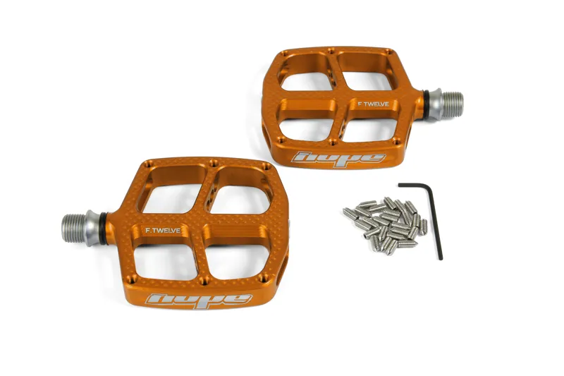 Hope F12 Kid's Platform Pedals - Orange