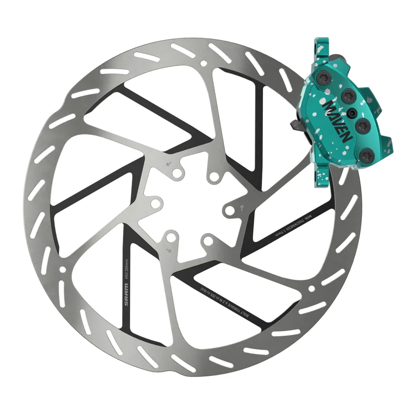 SRAM Maven Ultimate Stealth Expert Kit - Black/ Teal Splatter-5