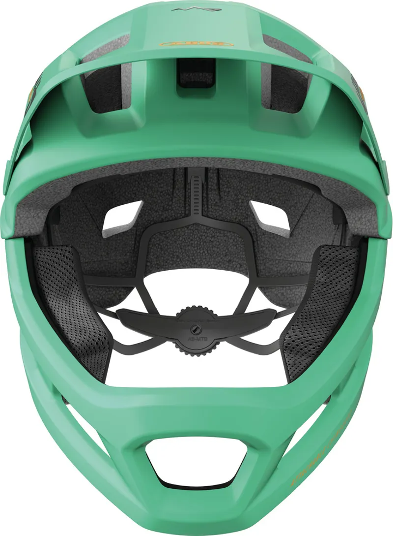 Abus YouDrop Full Face Removable Chinbar Kids Helmet - 48-55cm Small - Sage Green-1