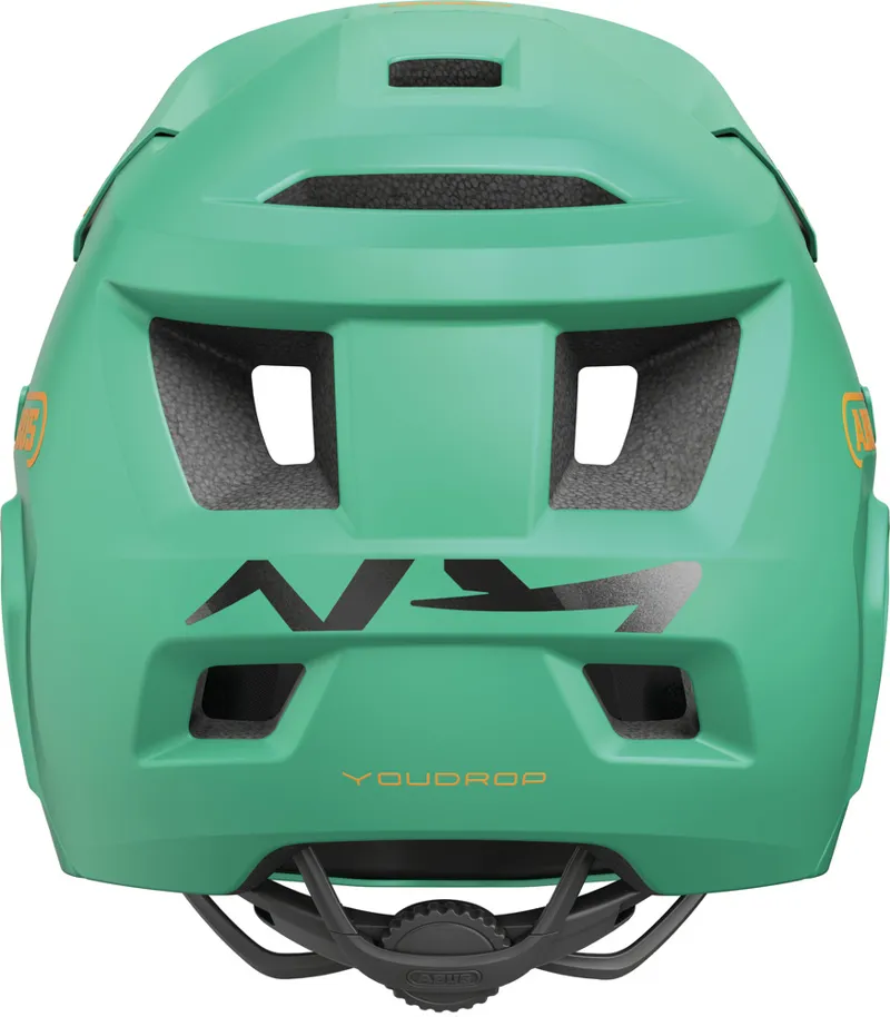 Abus YouDrop Full Face Removable Chinbar Kids Helmet - 48-55cm Small - Sage Green-2