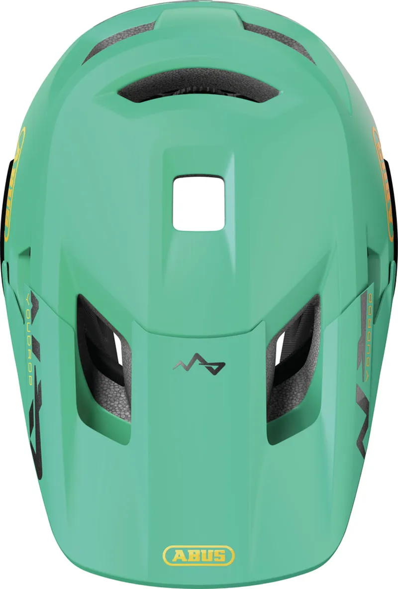 Abus YouDrop Full Face Removable Chinbar Kids Helmet - 48-55cm Small - Sage Green-3