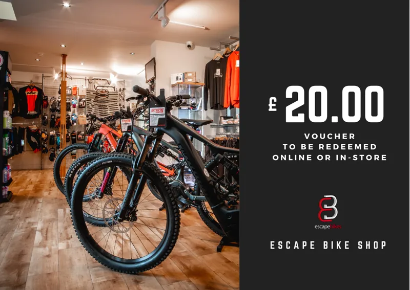 Escape Bike Shop Gift Voucher - 20.00 Pounds
