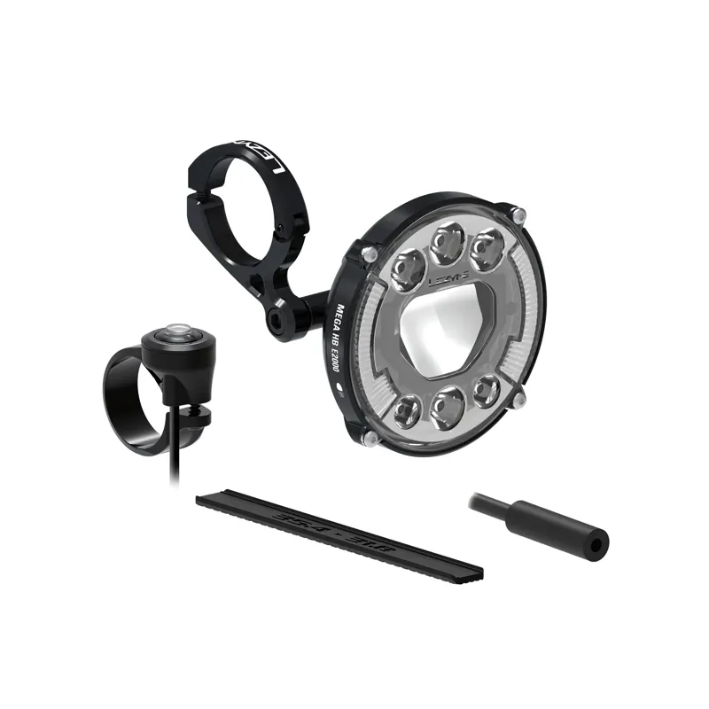 Lezyne eBike Mega HB StVZO E2000 LED Front Light - Flat Black