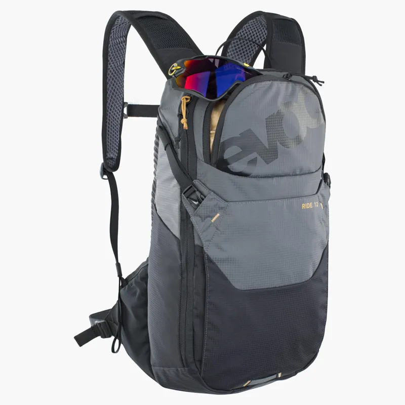 Evoc Ride Performance 12 Litre Backpack inc. 2 Litre Bladder - Carbon Grey/ Black-2