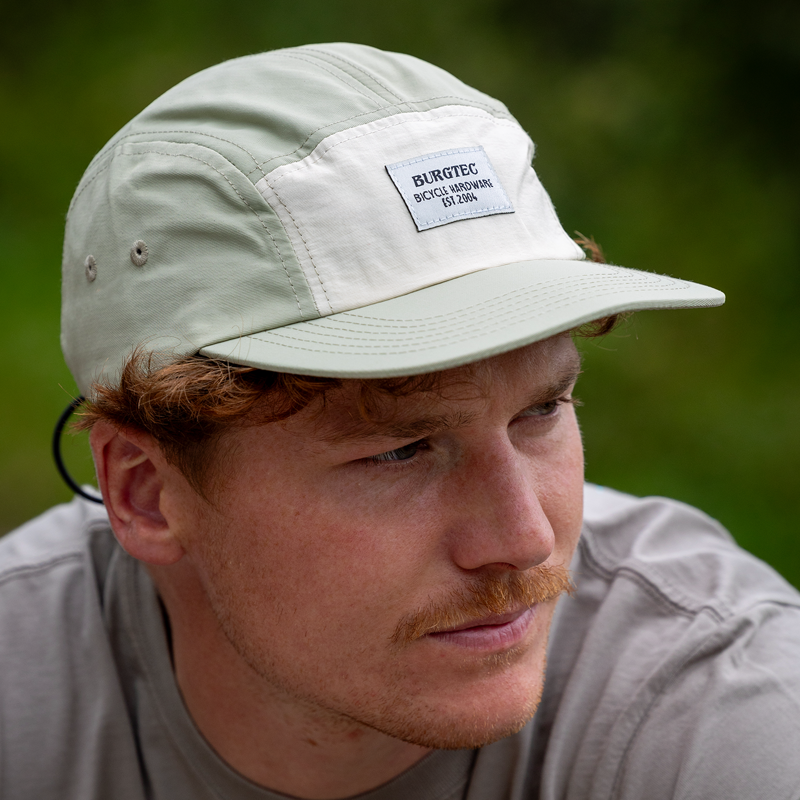 Burgtec Courier Five Panel Cap - Pistachio Cream