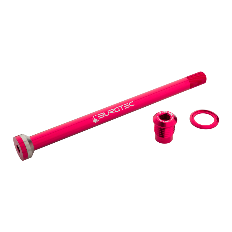 Burgtec Amflow 174mm Rear Axle - Toxic Barbie Pink