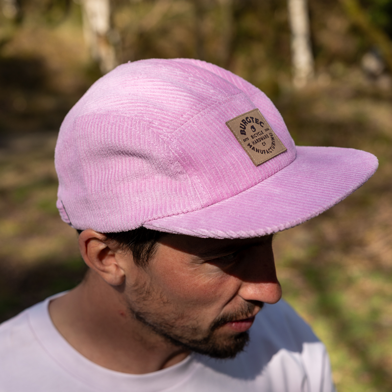 Burgtec Bandit Corduroy Five Panel Cap - Candyfloss-6