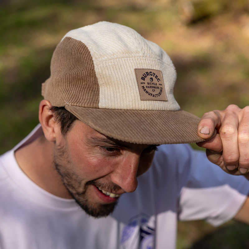 Burgtec Bandit Corduroy Five Panel Cap - Grandad-6