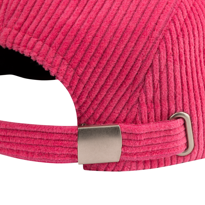 Burgtec Bandit Corduroy Five Panel Cap - Toxic Barbie Pink-4