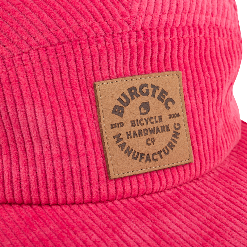 Burgtec Bandit Corduroy Five Panel Cap - Toxic Barbie Pink-2